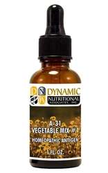 Naturally Botanicals | by Dynamic Nutritional Associates (DNA Labs) | A-31 Vegetable Mix #1 Homeopathic