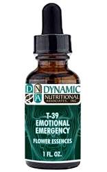 Naturally Botanicals | by Dynamic Nutritional Associates (DNA Labs) | T-39 EMOTIONAL EMERGENCY Flower Essences Homeopathic Formula