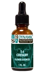 Naturally Botanicals | by Dynamic Nutritional Associates (DNA Labs) | T-4 CENTAURY 6x, 8x, 30x Flower Essences Homeopathic Formula