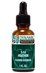Naturally Botanicals | by Dynamic Nutritional Associates (DNA Labs) | T-14 HEATHER 6x, 8x, 30x Flower Essences Homeopathic Formula