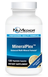Naturally Botanicals | NuMedica Nutraceuticals | MineralPlex™ 120 Vegetable Capsules | Balanced Multi-Mineral Supplement featuring Albion™ TRAACS™